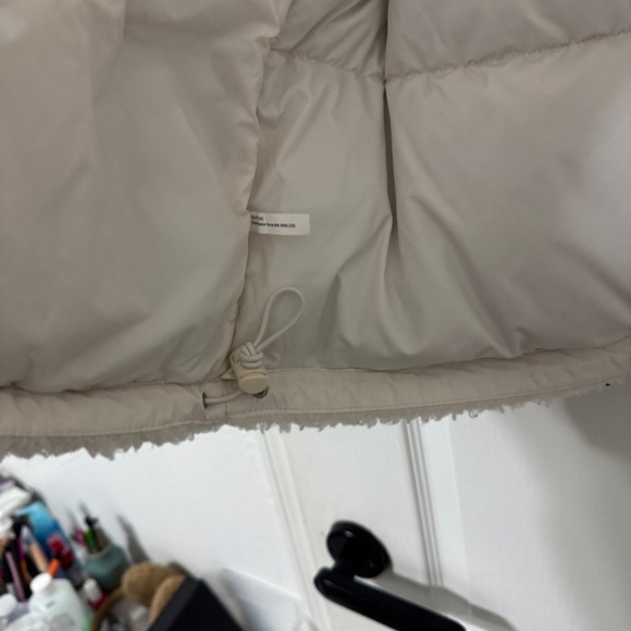 North Face White Nuptse Down Teddy Puffer Jacket Size L - Picture 10 of 10